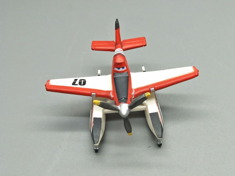 飛機總動(dòng)員 橙色小飛機模型卡通玩具